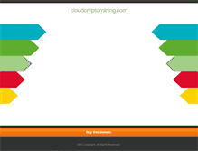 Tablet Screenshot of cloudcryptomining.com